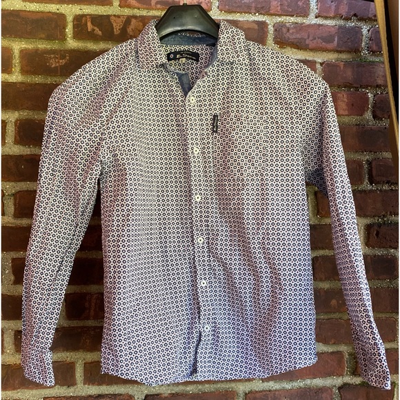 EUC boys youth XL 16 / 18 Casual Cotton Button Up Long Sleeve Shirt BEN SHERMAN - Picture 1 of 3